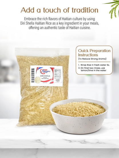 Riz Shella - Diri Shella - Rice Shella - Directly from Haiti - 100% Ayisyen