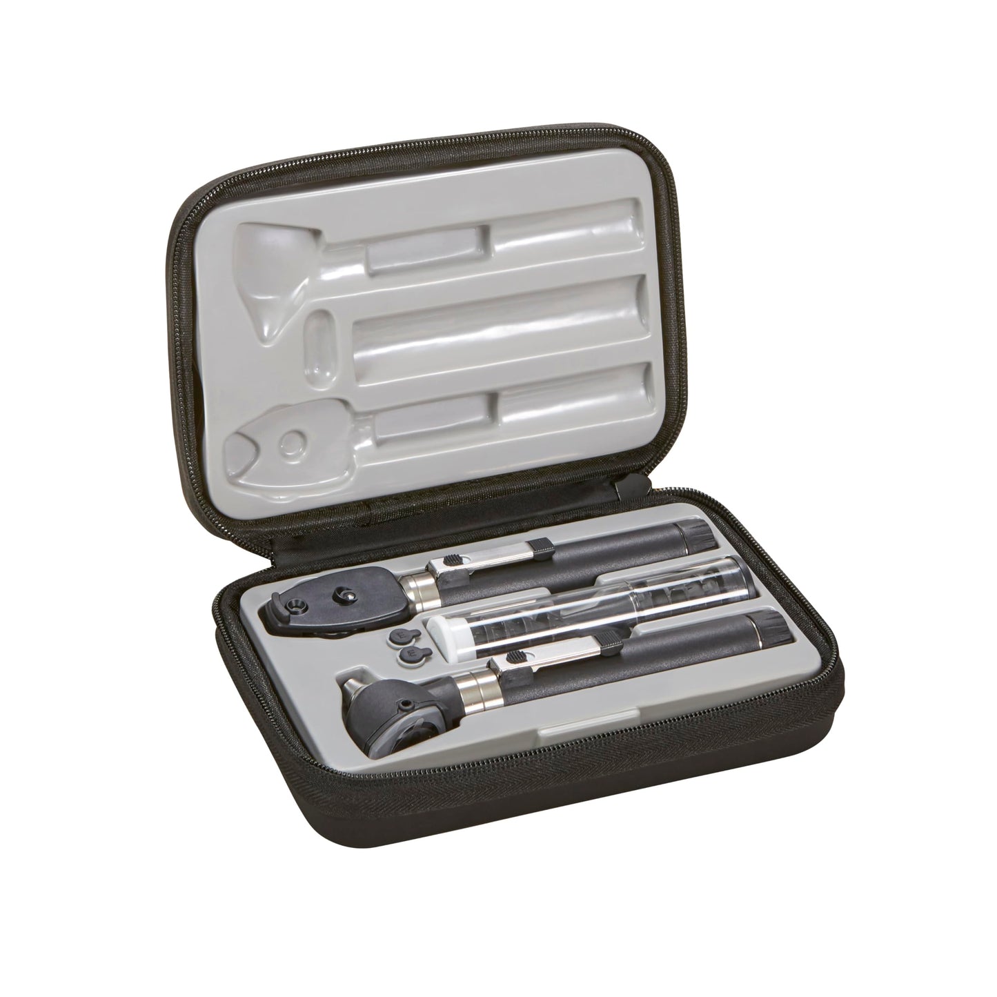 ADC 5110NL Diagnostix 2.5v Pocket Otoscope/Ophthalmoscope Set, Hard Case, LED Lamp, Black