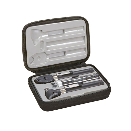 ADC 5110NL Diagnostix 2.5v Pocket Otoscope/Ophthalmoscope Set, Hard Case, LED Lamp, Black