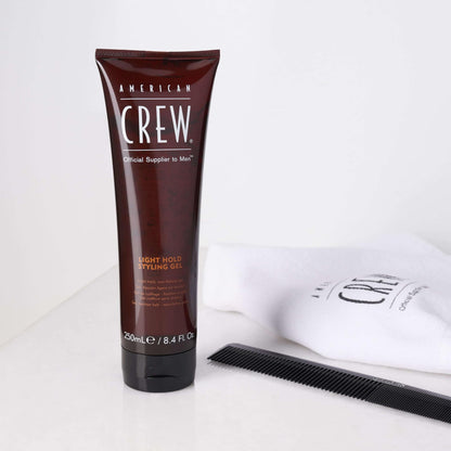 AMERICAN CREW Men's Hair Gel, Light Hold, Non-Flaking Styling Gel, 13.1 Fl Oz (Pack of 2)