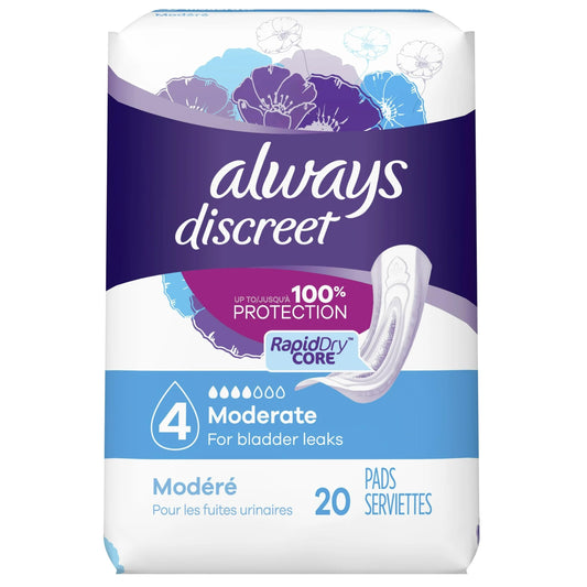Always Discreet Pad Mod Reg 20, 1 Count