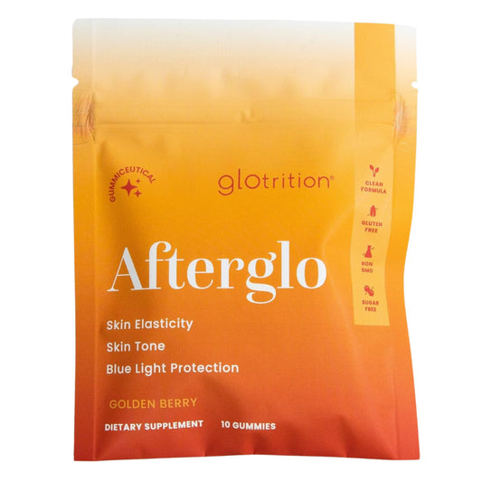 Glotrition Afterglo Gummies Travel Pack – Lutein & Antioxidants for Skin Defense Travel Pack – 10 Gummies