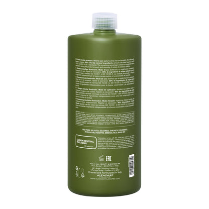 ALFAPARF MILANO Benvoleo Glossy Micellar Shampoo for Dull Hair - Clean, Vegan, Sustainable Hair Care - Sulfate Free Shampoo - Adds Shine and Softness - Natural Ingredients - 33.8 Fl. Oz.
