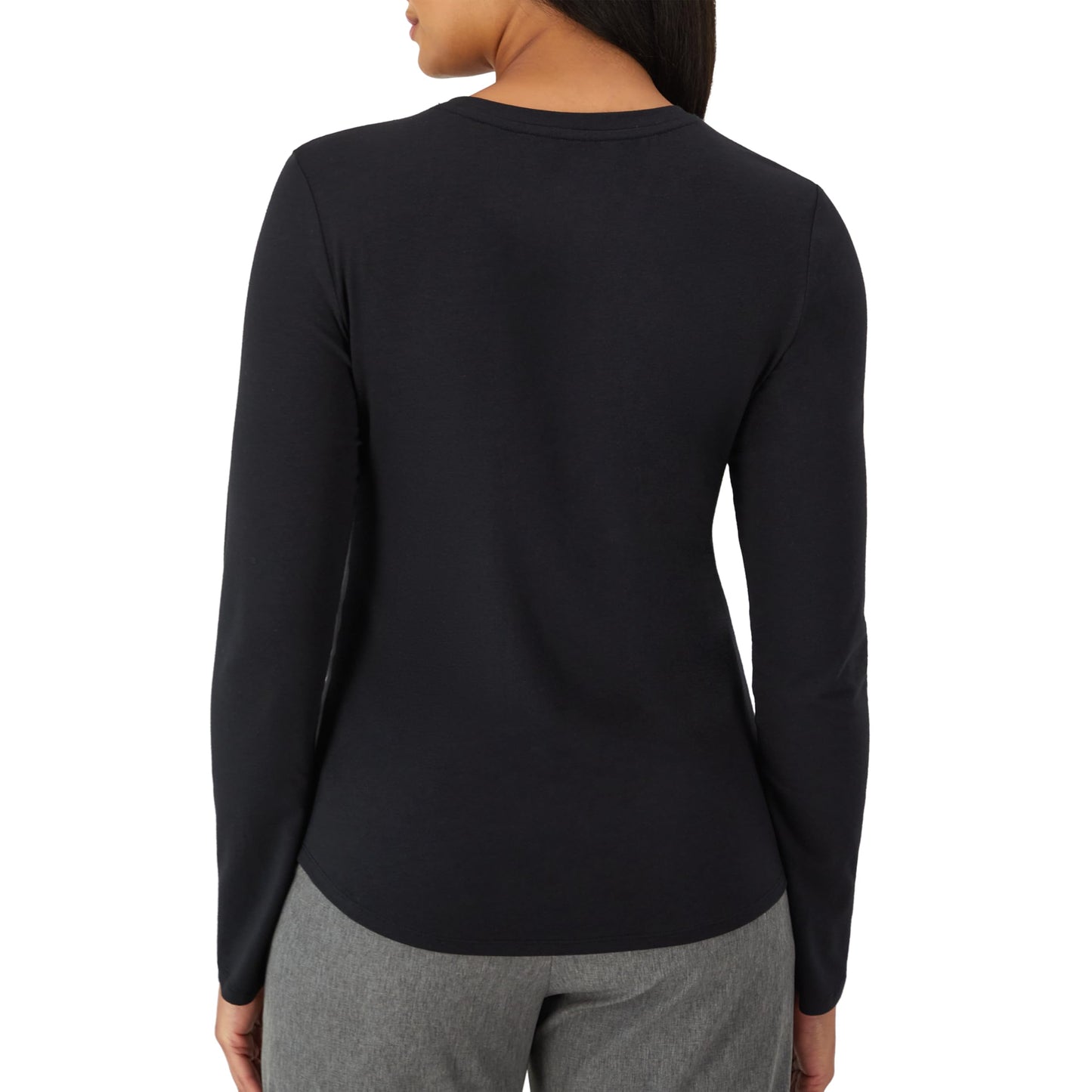 Hanes Women's Comfort Fit Scrubs Underscrub, Supersoft Viscose from Bamboo Long Sleeve Shirt