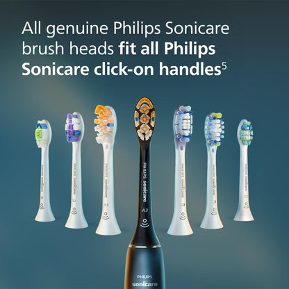 Philips Sonicare S2 Sensitive - Genuine Replacement Electric Toothbrush Heads, White, 3 Pack, HX6053/77