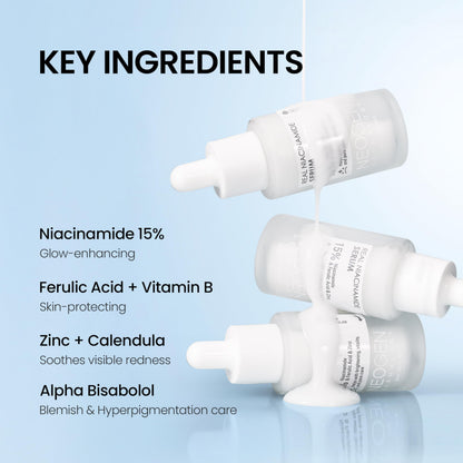 DERMALOGY by NEOGEN Real 15% Niacinamide Serum, Pore Minimizing & Dark Spot Correcting Face Serum with Zinc, Hydrating Vegan Korean Skincare, 1.01 fl oz (30 ml)