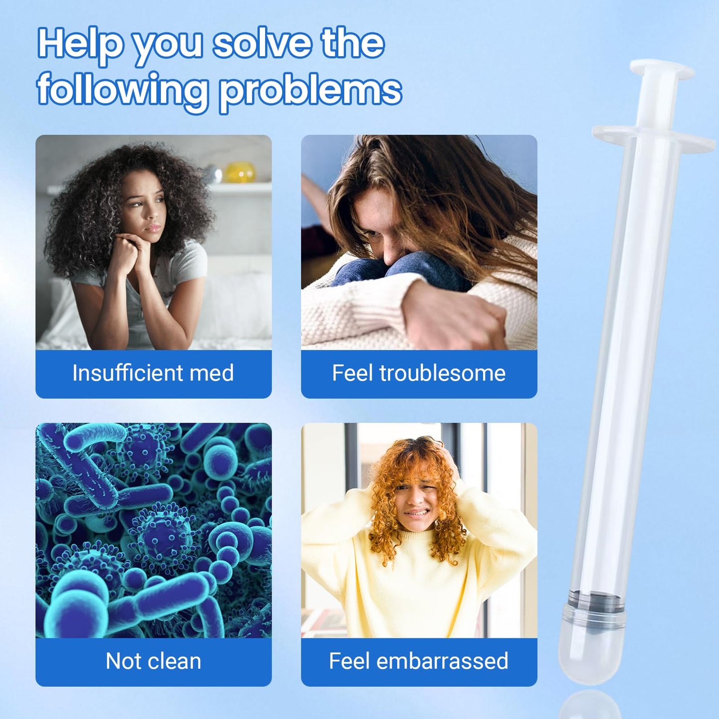 EDWERD Med Sterile Vaginal Cream Applicators - Individually Wrapped Plastic Applicator for Ointments, Gels & Creams, with Dosage Markings, Disposable, 30 Pack (3g)