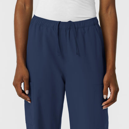 Wink NURTUR Scrubs for Women, Straight Leg Cargo Scrub Pant - Navy, XL