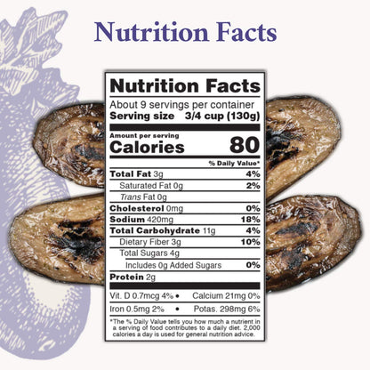 Roland Foods Grilled Eggplant Marinated in Oil, Specialty Imported Food, 63.5-Ounce Package