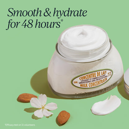 L'Occitane Almond Milk Concentrate, 48 Hour Hydration*, Moisturizes, Firms & Smooths Skin with Almond Milk & Oil, Clean Skincare, Non-Greasy, Vegan