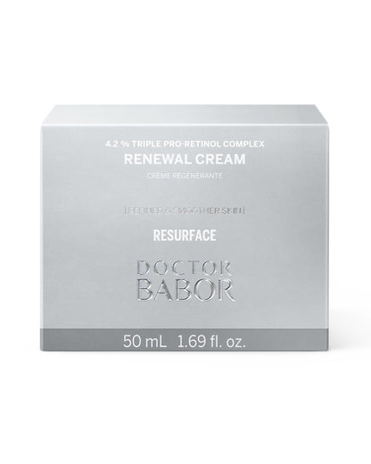 BABOR Renewal Cream with Retinol & Hydrating Complex – Anti-Aging Face Moisturizer for Firmer, Smoother Skin & Luminous Tone, Vegan Clean Formula Made in Germany, Hydrating Day & Night Cream