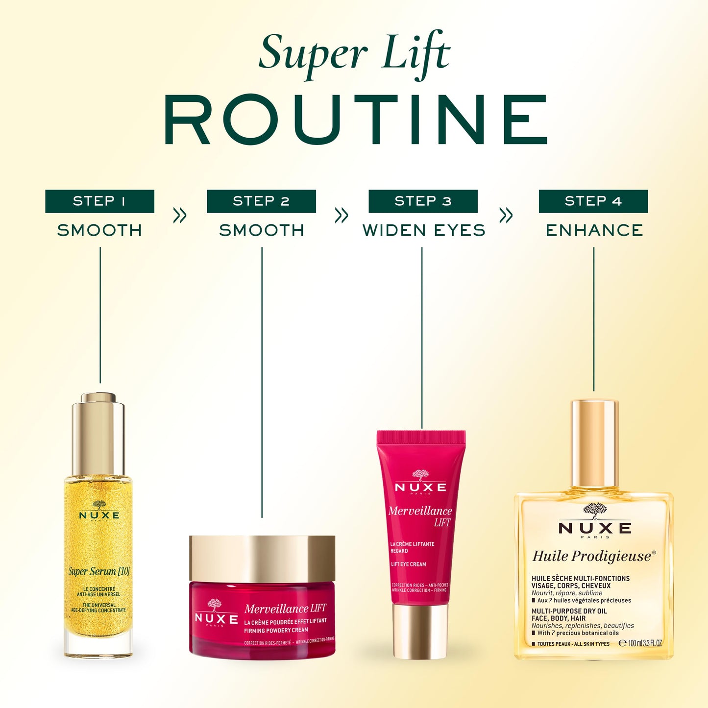 NUXE Super Serum, Universal Age-Defying Concentrate with Hyaluronic Acid and Botanical Oils, Anti-Aging Facial Serum