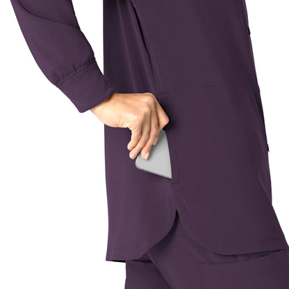 Carhartt Force Cross-Flex Women's Shirt Jacket - Black Plum, 3X