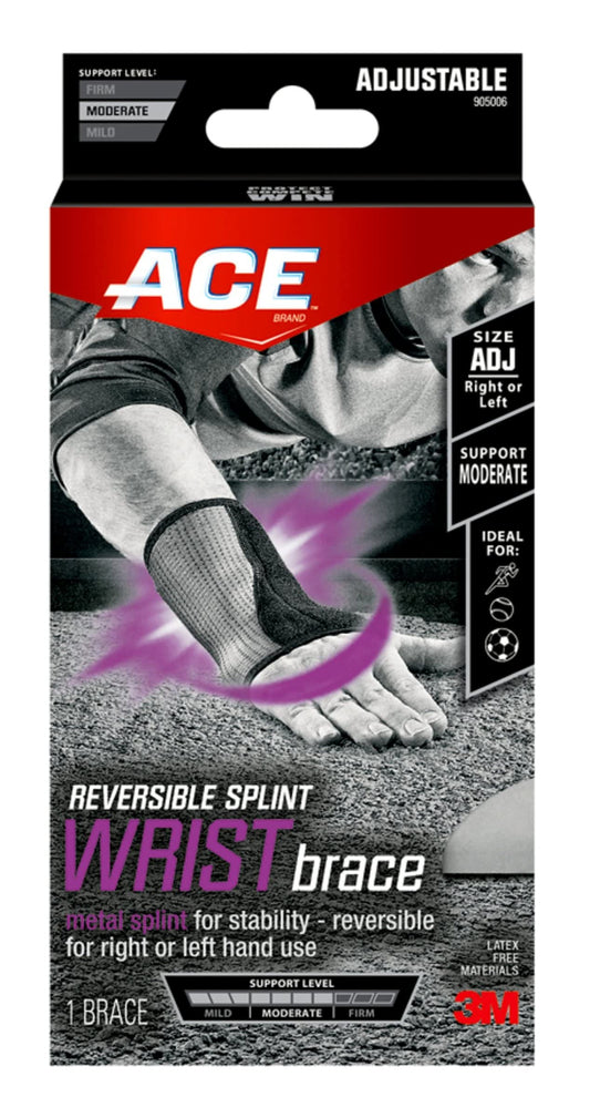 Ace Reversible Splint Wrist Brace - Adjustable Size