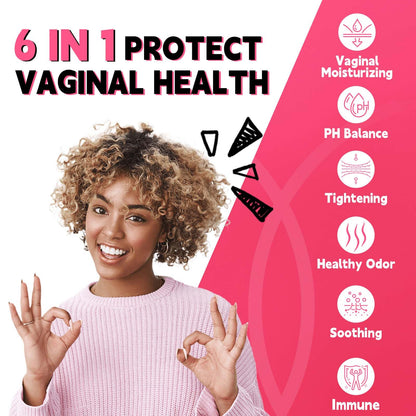 10PCS Feminine Moisturizer with 37.5mg Hyaluronic Acid PER - 6 in 1 Support Vaginal Moisturizing, Soothing, Health Odor, Tightening, PH Balance, Immune | Niacinamide + Probiotics + Propolis + Centella