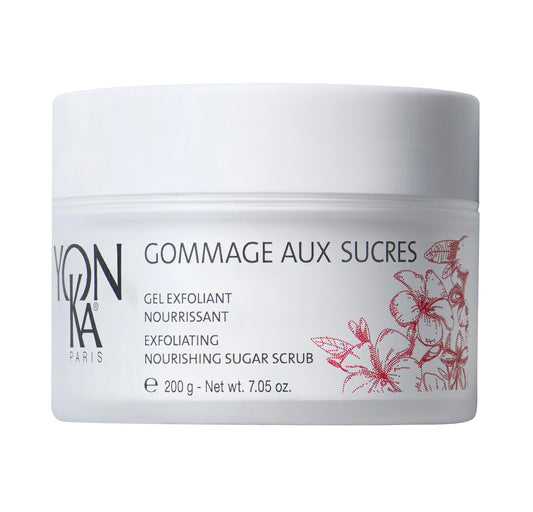 Yon-Ka Gommage Aux Sucres Jasmine | Exfoliating Sugar Body Scrub with Sunflower Oil | Softening Formula with Tiare Flower | Silky Skin Treatment | 7.05 oz