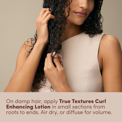 Mizani True Textures Curl Enhancing Lotion - Leave In Curl Cream for Curly Hair with Coconut Oil & Olive Oil, Frizz Control, Adds Hair Shine, No Drying Alcohols, Paraben-Free