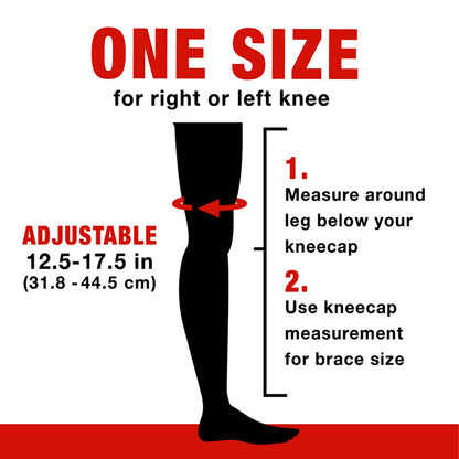 ACE Brand Knee Strap, Adjustable, Black, 1/Pack