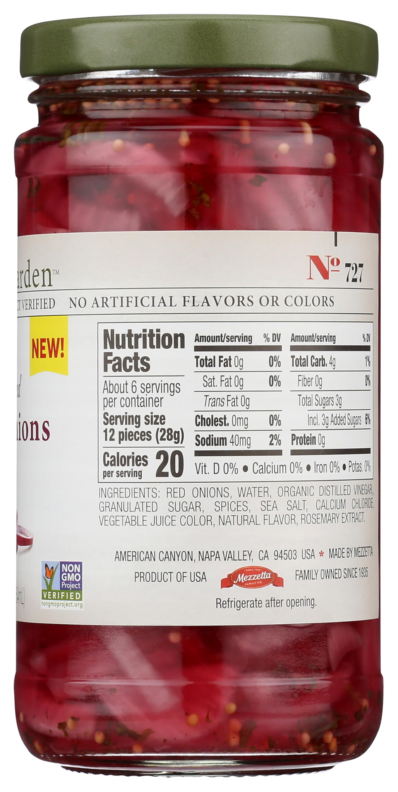 Jeff'S Garden, Onions Red Pickled, 12 Fl Oz