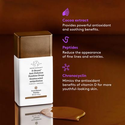 Drunk Elephant D-Bronzi Sunshine Drops - Bronzing Color Serum Drops - Clean Clinical Skincare - Cruelty-Free - Dermatologist-Tested - Free of Essential Oils, Silicones, and Fragrance