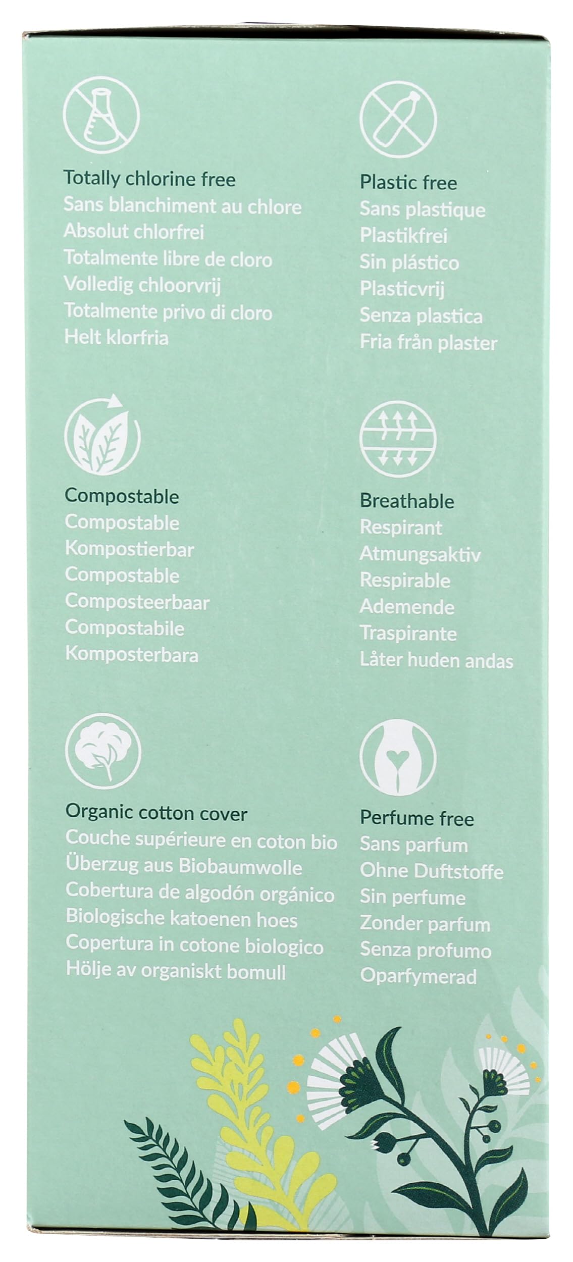 Natracare Natural Organic Curved Panty Liners, with Certified Organic Cotton, Ecologically Certified Cellulose Pulp and Plant Starch (1 Pack, 30 Liners Total)