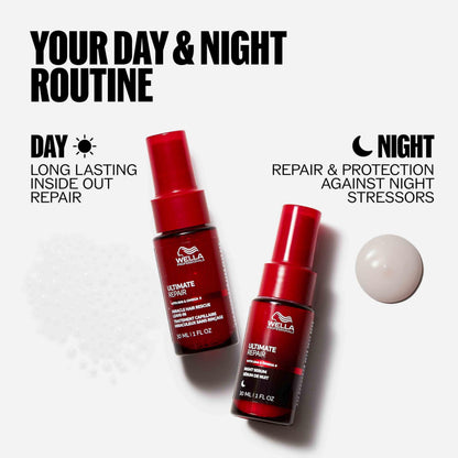 Wella Professionals ULTIMATE REPAIR Night Serum | Overnight Leave-in Treatment for Dull, Dry, Frizzy Hair | Repair Breakage & Protect Against Night Stressors | All Hair Types - Packaging May Vary