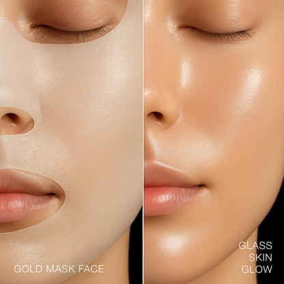 STARSKIN VIP The Gold Mask Giftset - High-end Gift - Complete Collection - Includes Hand, Foot, and Face Masks Headband