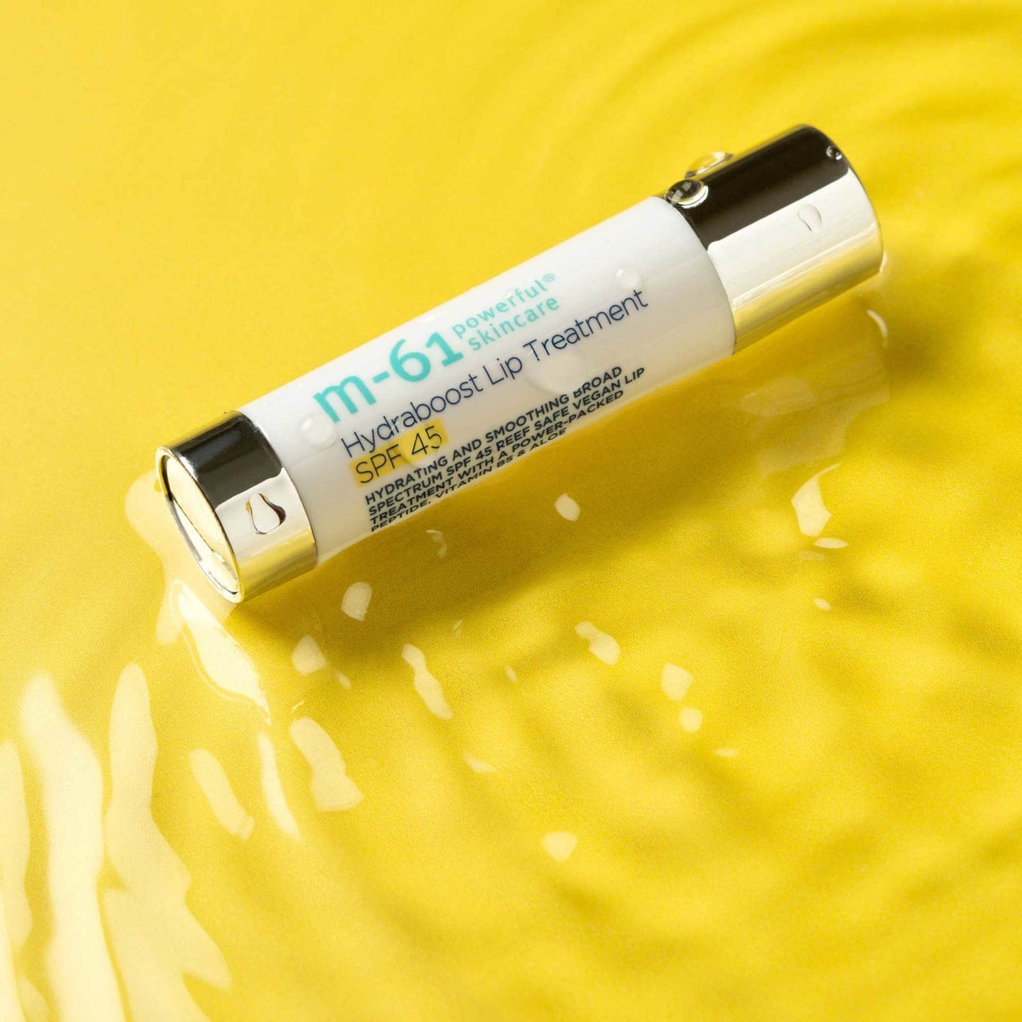 m-61 Hydraboost Lip Treatment | Hydrating, Smoothing, Vegan Lip Balm with Vitamin B5 and Aloe. Bee Free. Light Mint Scent. Clear, Untinted.