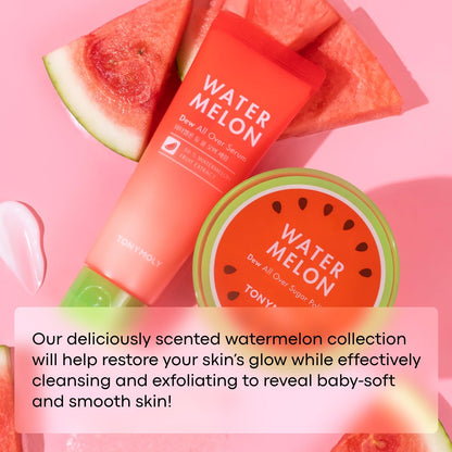 TONYMOLY Watermelon Dew All Over Body & Face Serum, Hydrating Serum for Glowing Skin, Korean Skincare, Watermelon Extract, Aloe Leaf Extract & Centella Asiatica, All Skin Types