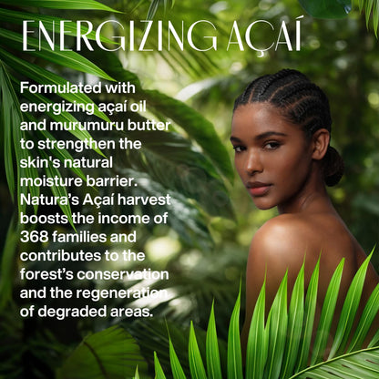 Natura - Ekos Açaí Hand Cream - Anti-Dullness Hand Balm - Recharge the Skin - Fast Absorption - Skin Moisturizer - Vegan Skin Care - Brazilian Beauty Secrets - Self Care & Body Care - 2.6oz (75g)