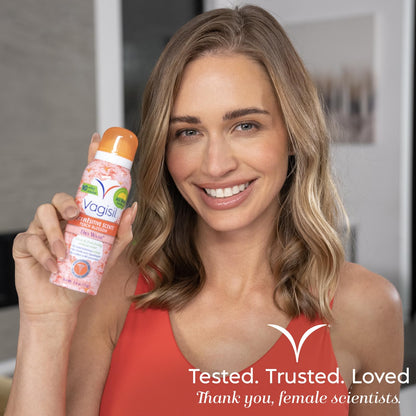 Vagisil Scentsitive Scents Feminine Dry Wash Deodorant Spray for Women, Gynecologist Tested, Paraben Free, Peach Blossom, 2.6 Ounce (Pack of 1)