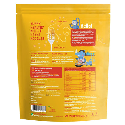 Slurrp Farm Millet Noodles Variety Pack | Mild & Classic Masala | No Maida, Not Fried | Nutritious, Wholesome & Tasty Meal for Kids & Adults | Cooks in 4 Mins | 6.77 Oz (Pack of 2)