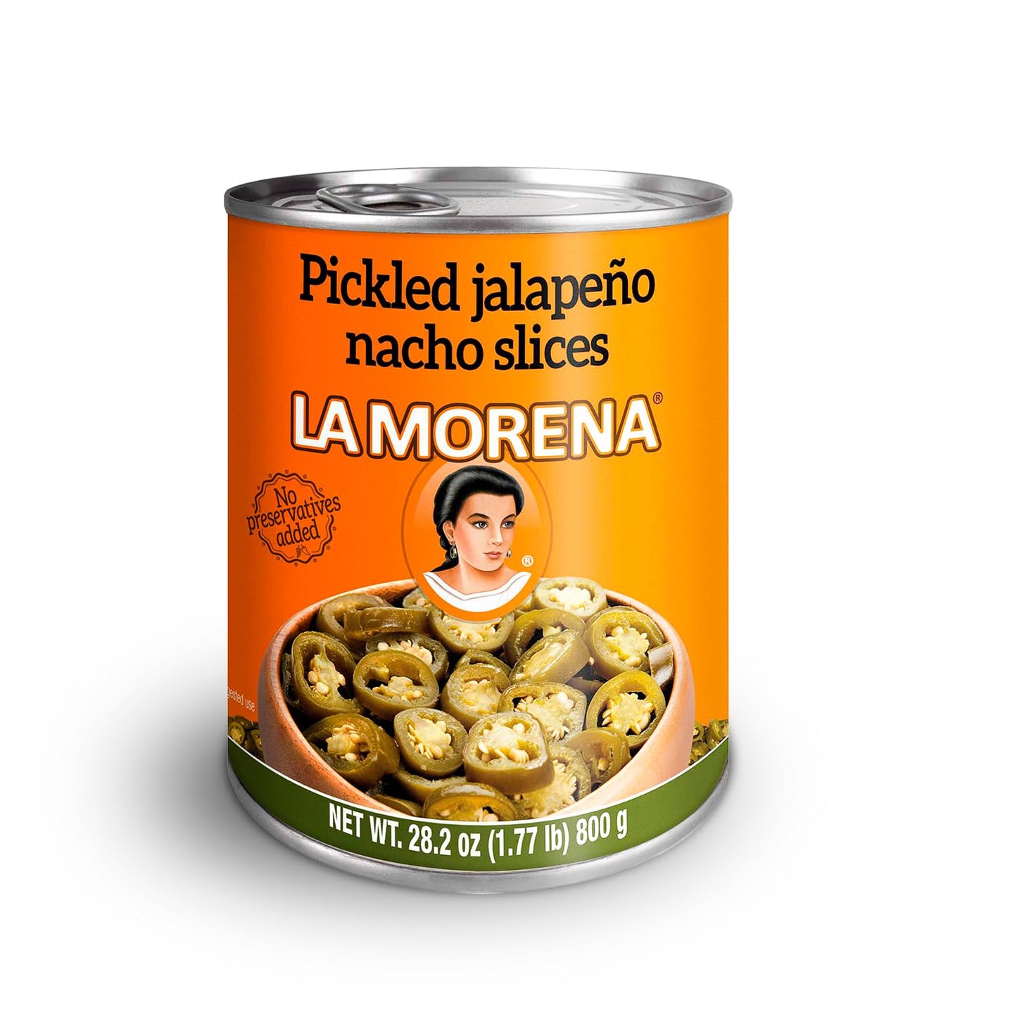 La Morena Nacho Slices Pickled Jalapeno Peppers 28 oz (single)