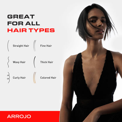 ARROJO Set & Style Hair Spray – Blow Dry Spray To Create Body, Shine, Hold – Hair Shine Spray For Blow-Drying -Hair Setting – Anti Frizz Hair Products To Fight Humidity (6 Oz)