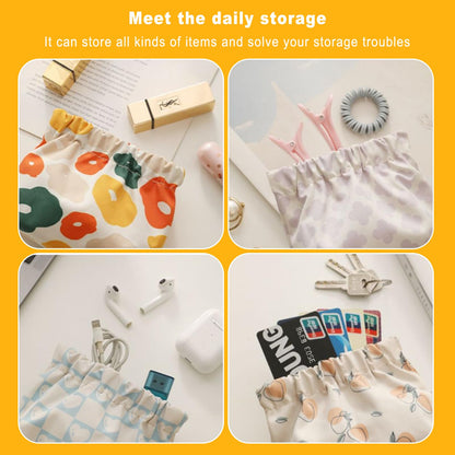 Sanitary Napkin Storage Bags,5 PCS Tampon Bag for Purse,One-Handed Opening with Built-In Popper, Waterproof Oxford, Hide Feminine Products Sanitary Napkins and Tampons, Lipstick, Tissue Paper
