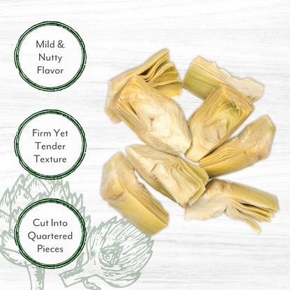 Roland Foods Quartered Artichoke Hearts, 5 Pound 8 Ounce Can, Pack of 2