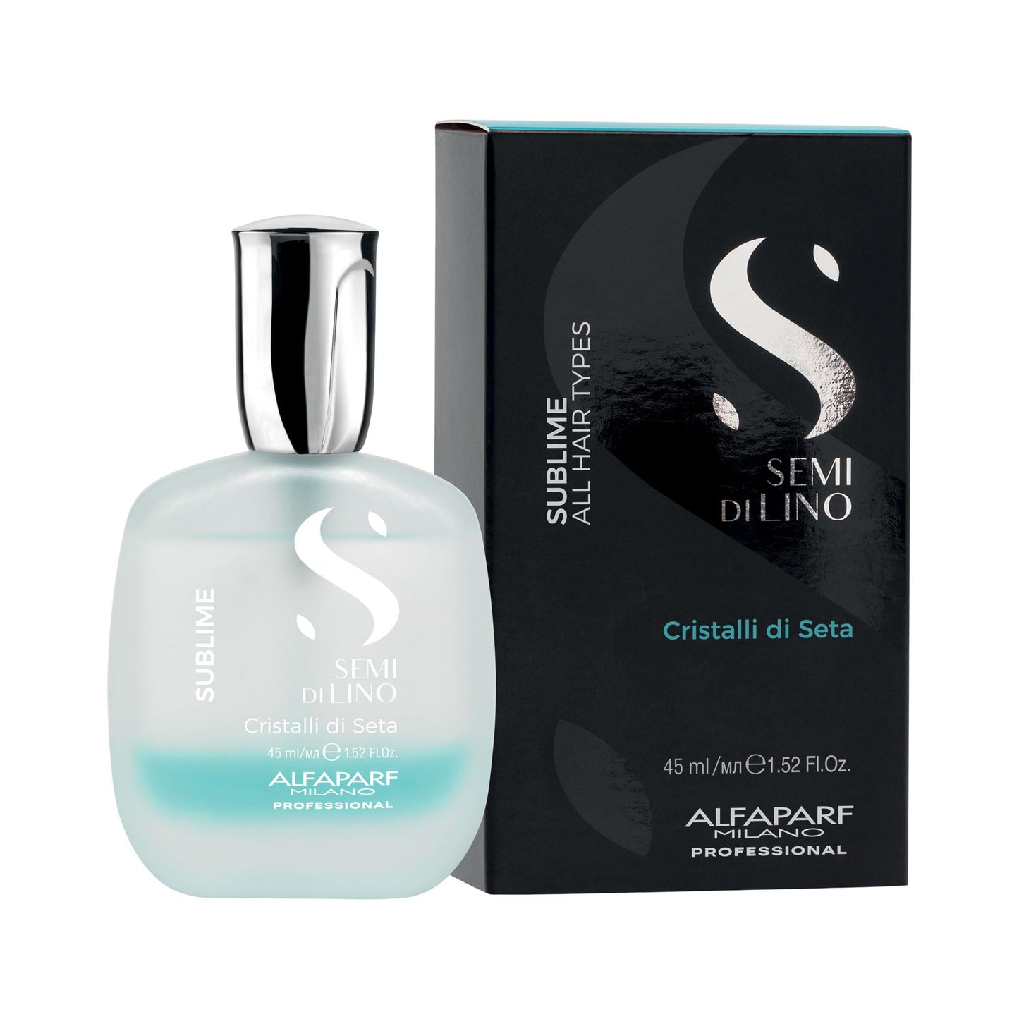 ALFAPARF MILANO Semi di Lino Cristalli di Seta Hair Oil Serum for Fine Hair - Provides Brilliant Shine and Protection - Bi-Phase Serum for Thin Hair - Color Safe - Hydrates, Strengthens (1.52 fl oz)