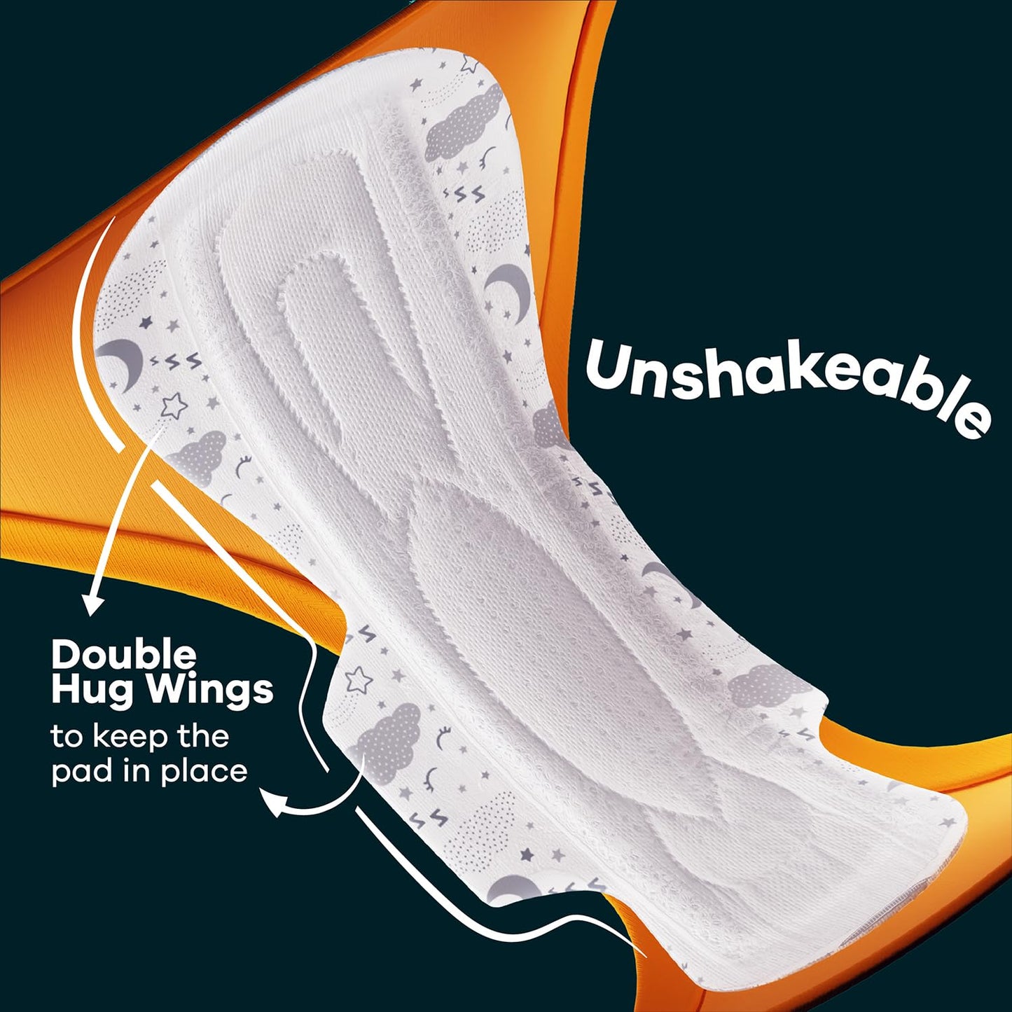 Whisper Ultra Nights Sanitary Pads XXXL Wings 10 Pieces Pack