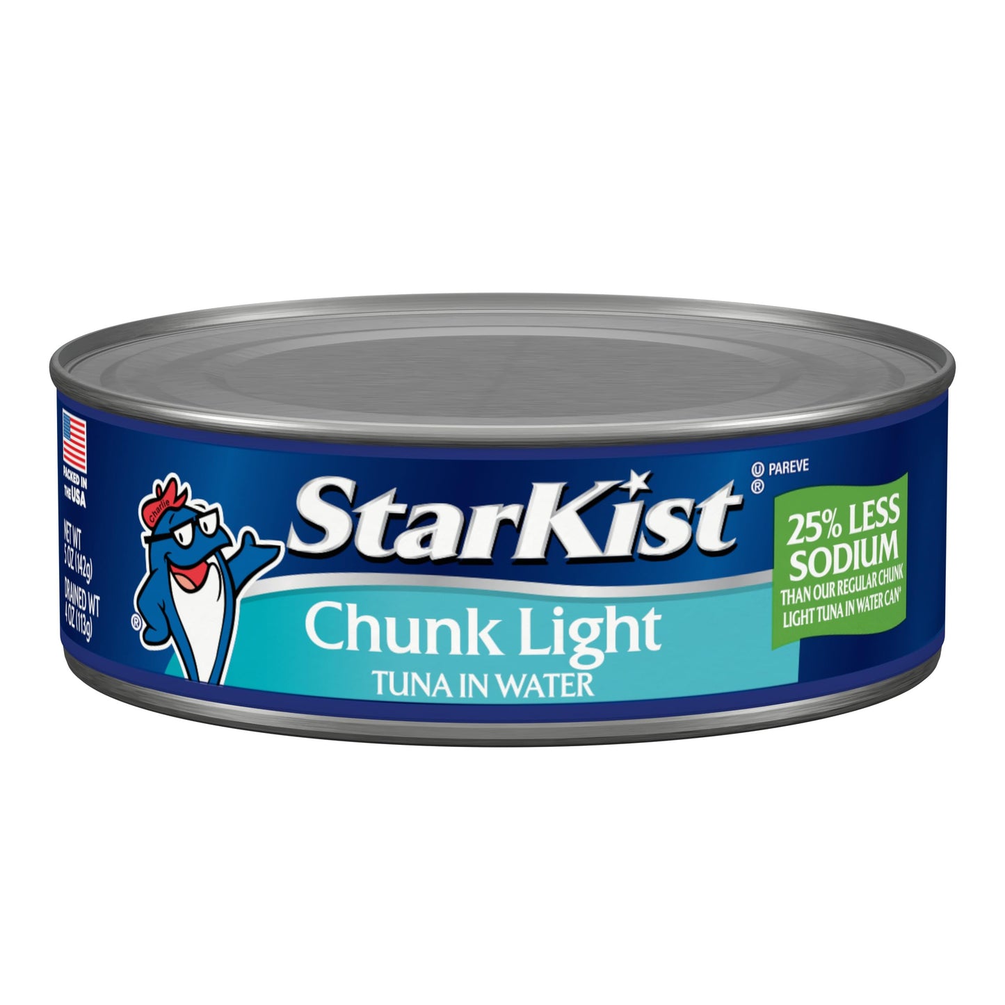 StarKist 25% Less Sodium Chunk Light Tuna In Water, 5 Oz Can, 5 Oz