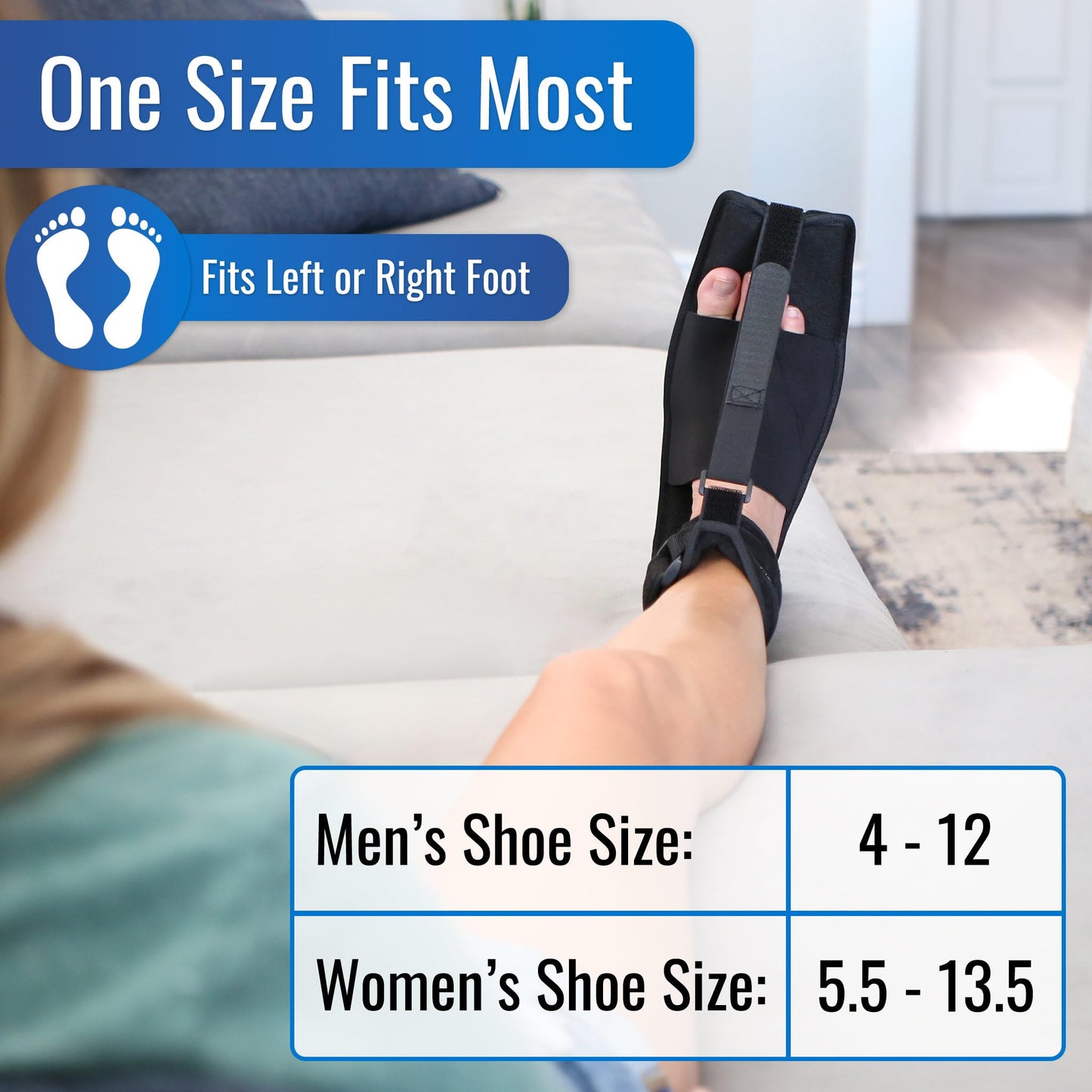 Heelbo Plantar Fasciitis Night Splint Bundle with Massage Roller and Relief Stretching Guide – Adjustable Foot Support, Heel Pain, Arch & Achilles Tendonitis Brace, Men & Women