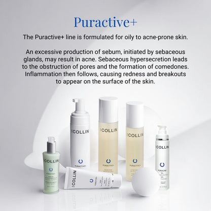 G.M. COLLIN Puractive+ Essential Oil Complex | Salicylic Acid Face Serum for Oily or Acne Prone Skin | Helps Reduce the Appearance of Blemishes