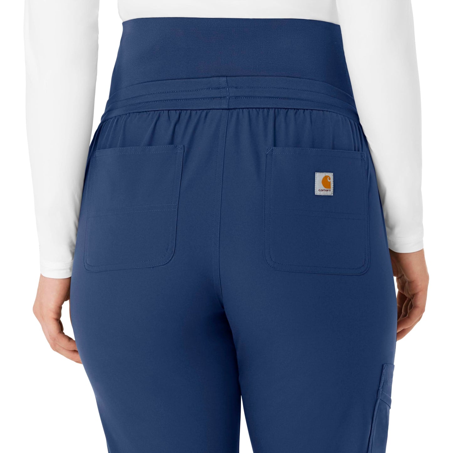 Carhartt Women's Maternity Jogger Scrub Pant - Navy, XS