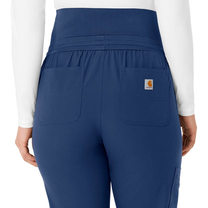 Carhartt Women's Maternity Jogger Scrub Pant - Navy, XS