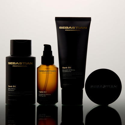 Sebastian Professional Dark Oil Smooth and Shine Mask | Lightweight Hair Styling Oil | Infused with Sandalwood, Cedarwood, & Argan Oils | 4.9 fl oz