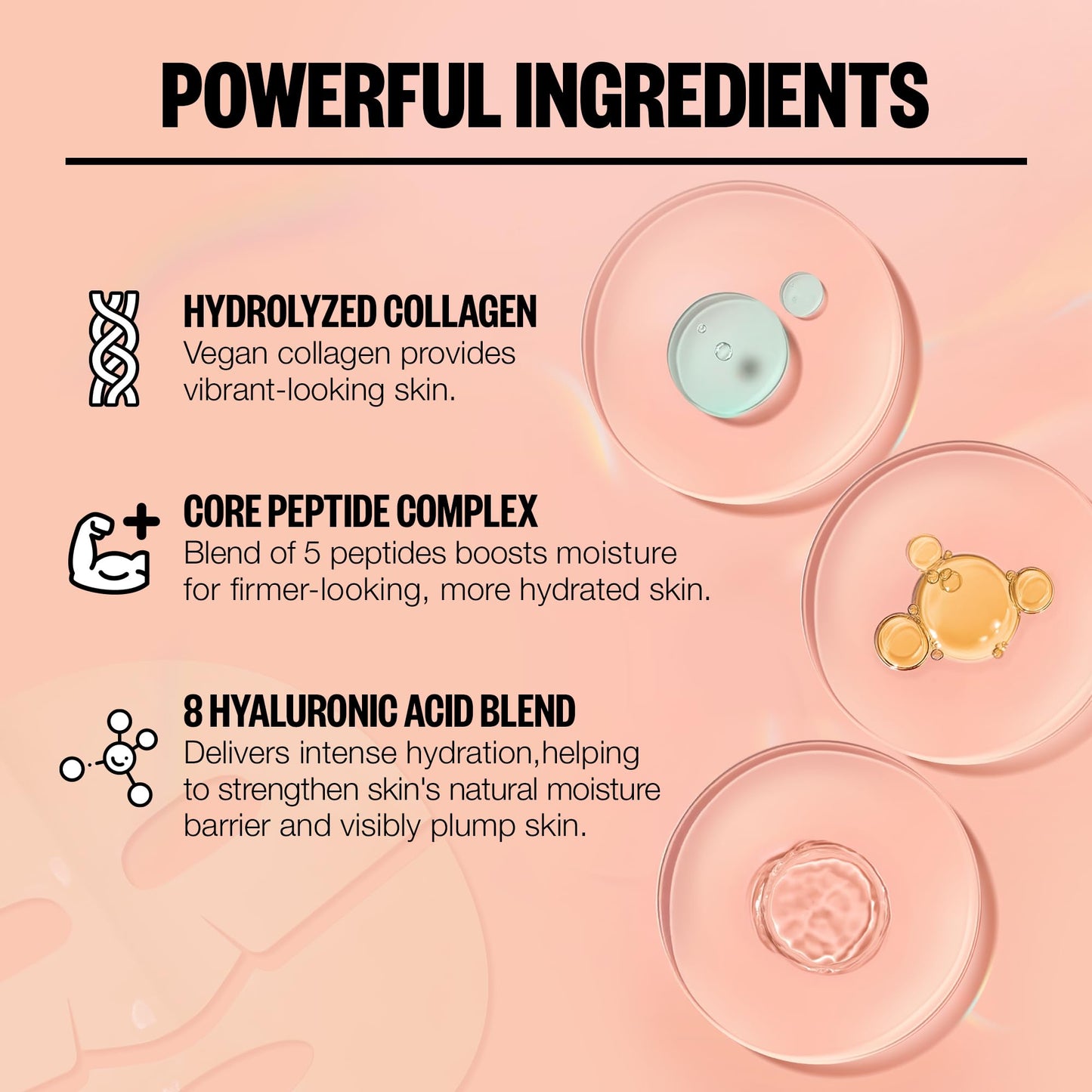 PEACE OUT Overnight Bio-Collagen Recovery Face Mask, Hydrating Overnight Sheet Mask with Vegan Collagen and Hyaluronic Acid, Helps Calm and Restore Skin, 1 Count