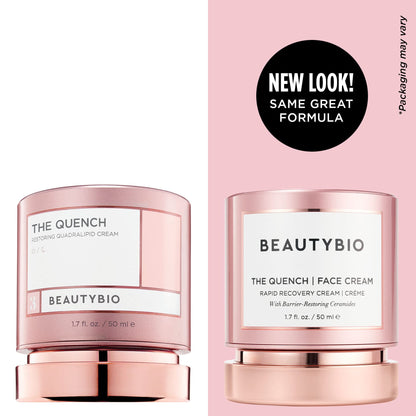 BeautyBio The Quench: Quadralipid Skin Recovery Cream Moisturizer. Clinically proven to help repair skin's moisture barrier.