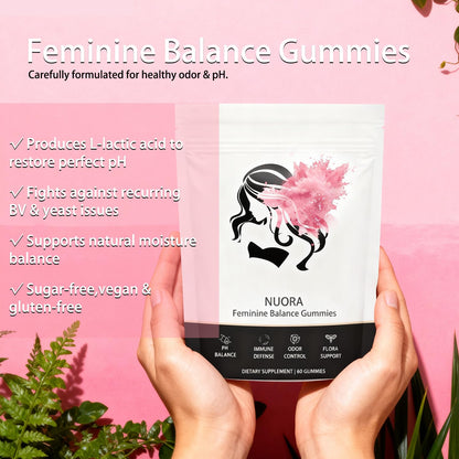 Feminine Balance Gummies for Women’s,Premium Feminine Balance Gummies， Vegan Hawaiian Pineapple, pH Balance, Healthy Odor, Flora and Immune Support, Vaginal Health Support,60 Gummies