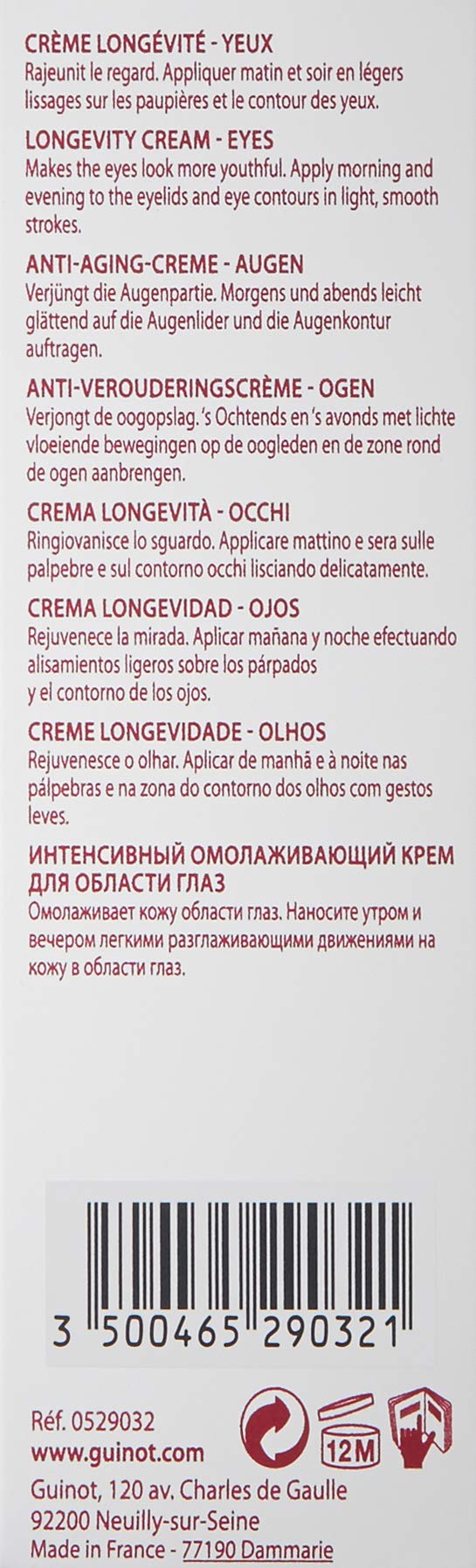 Guinot Age Logic Eye Cream, 0.44 Fl Oz