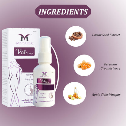 V18 Vaginal Tightening Spray - Tight It Up Vag Tightener - Effective Vagina Gel for Natural Tightening and Moisturizing - Rejuvenation for Women & Girls
