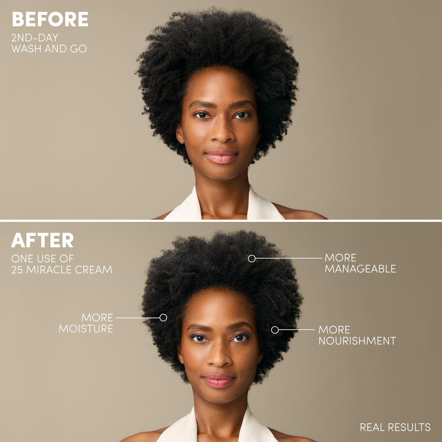Mizani 25 Miracle Leave-In Cream - Hydrating Curl Cream with Coconut Oil, Curl Defining Leave In Conditioner, Anti Frizz, Heat Protectant, Silicone-Free, Sulfate-Free